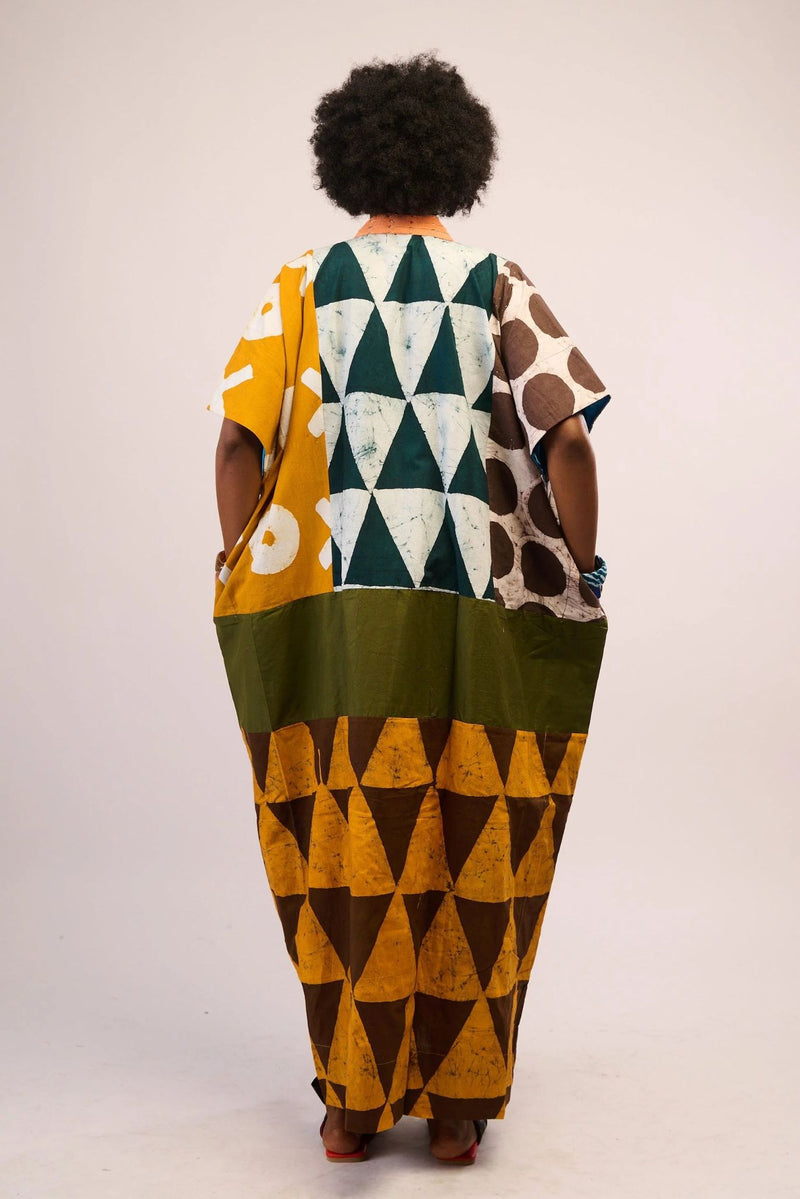 Dye Lab Yellow and Brown Agbada for Ichyulu