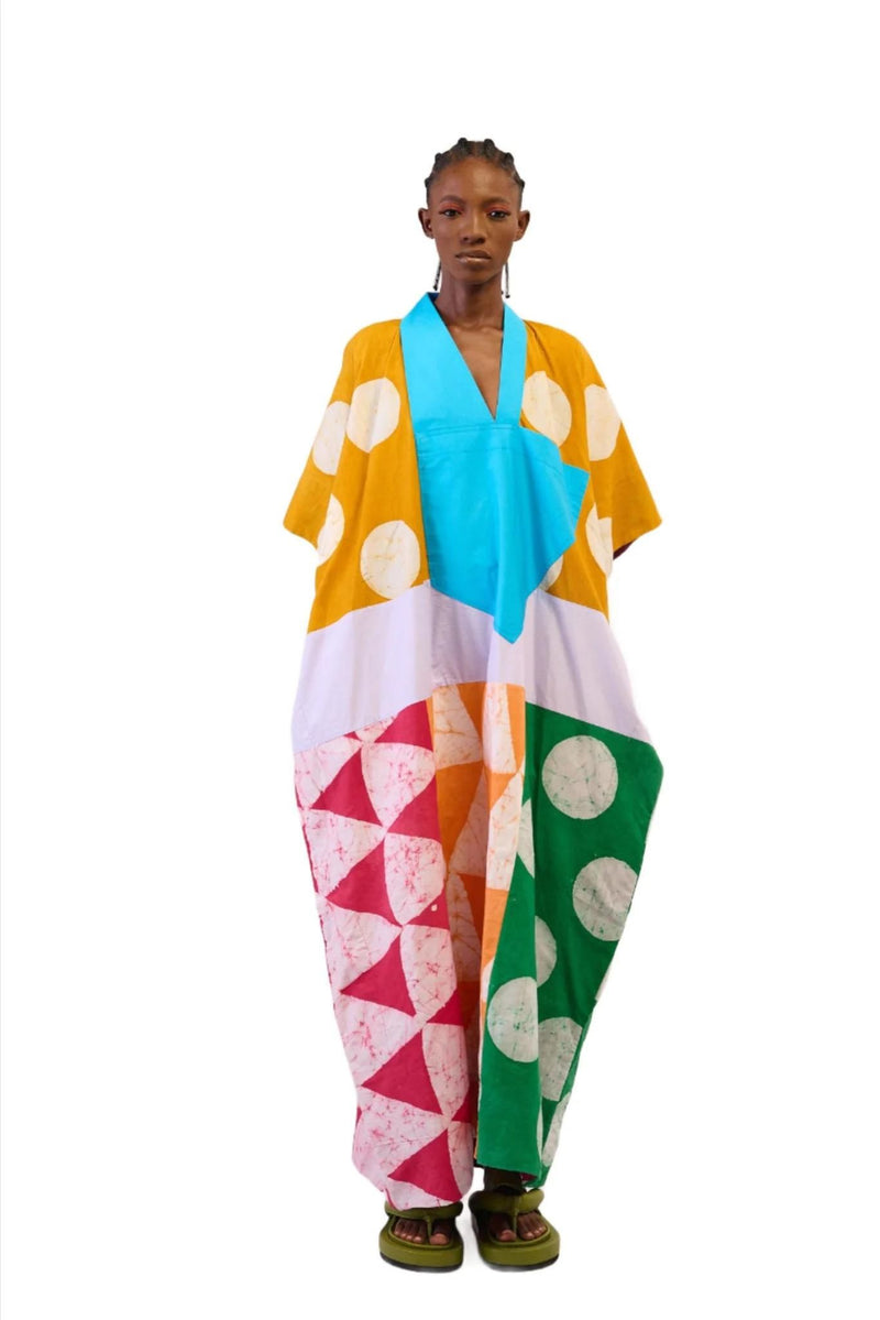 Dye Lab Golden Yellow  Multi Colour Agbada for Ichyulu