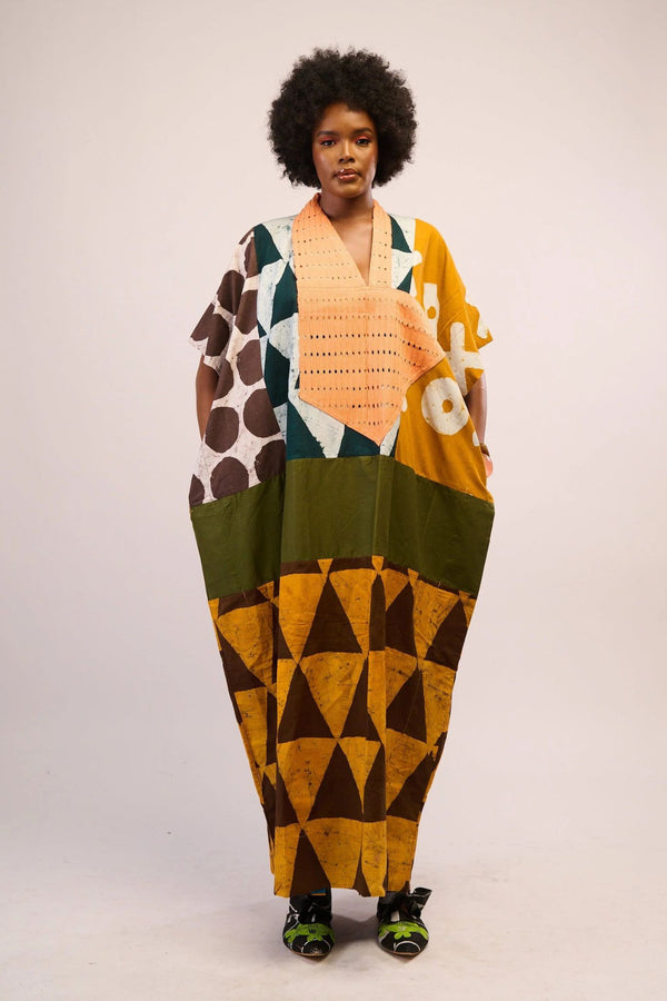 Dye Lab Yellow and Brown Agbada for Ichyulu