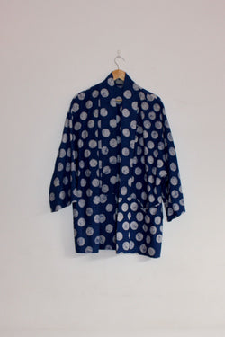 Lokol Jacket Blue Dots Batik for Ichyulu