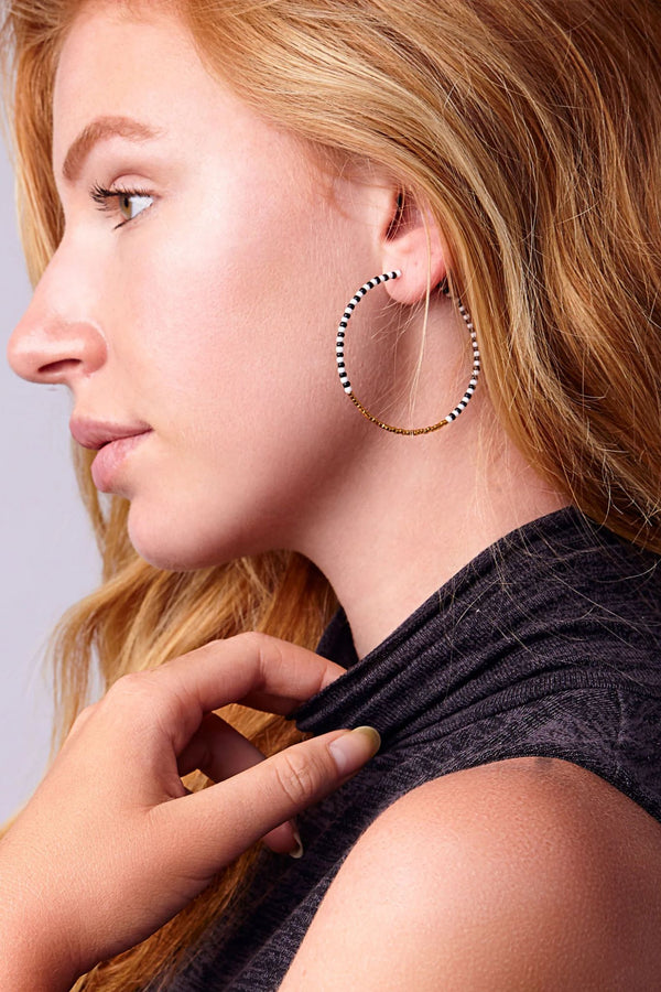 Sidai Design Zebra Large Hoops for Ichyulu