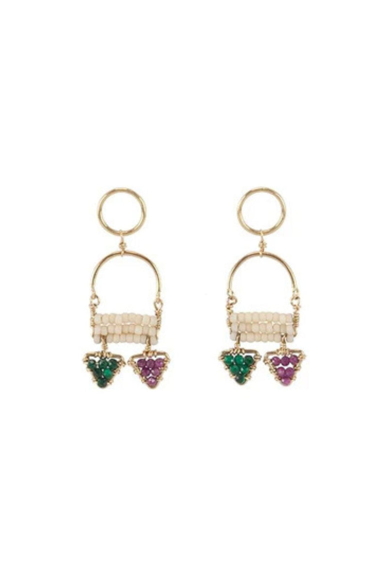 Sidai Designs Short Arched Pendant Earrings for Ichyulu