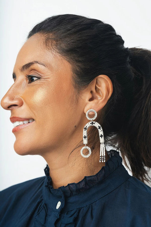 Sidai Silver Eclectic Arch Earrings for Ichyulu