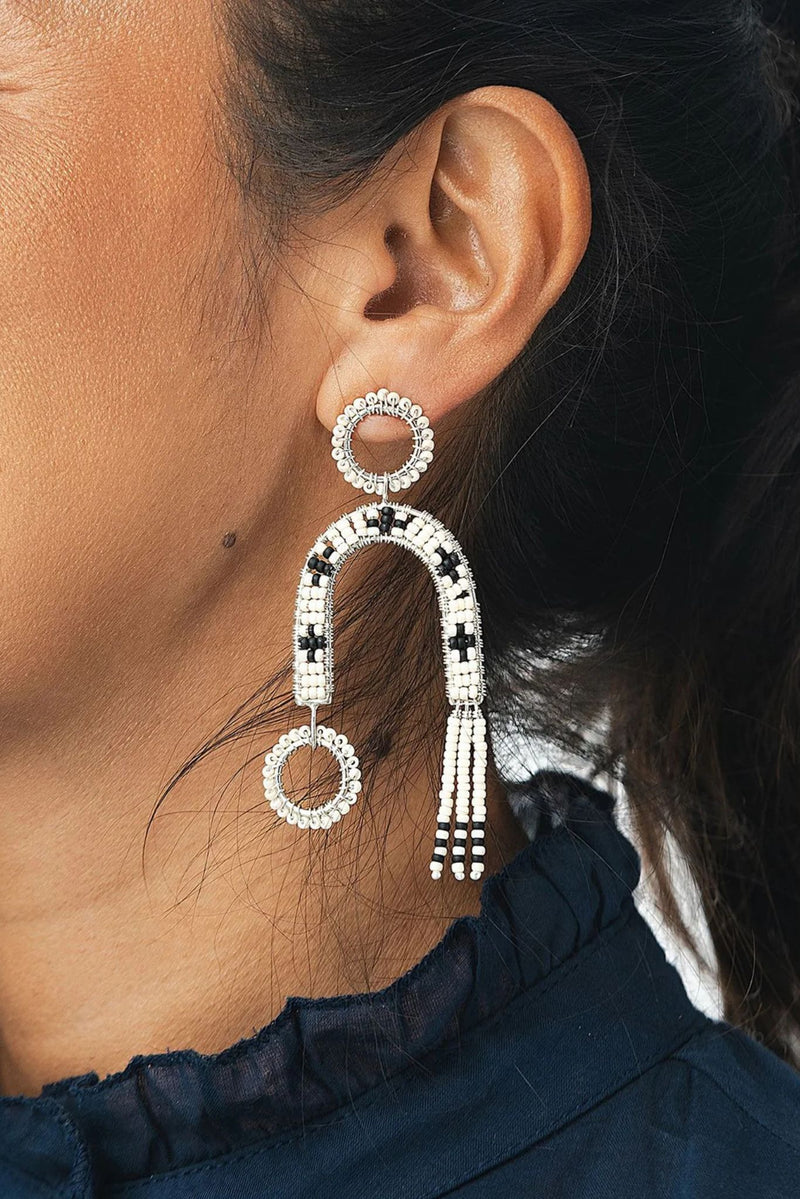 Sidai Silver Eclectic Arch Earrings for Ichyulu