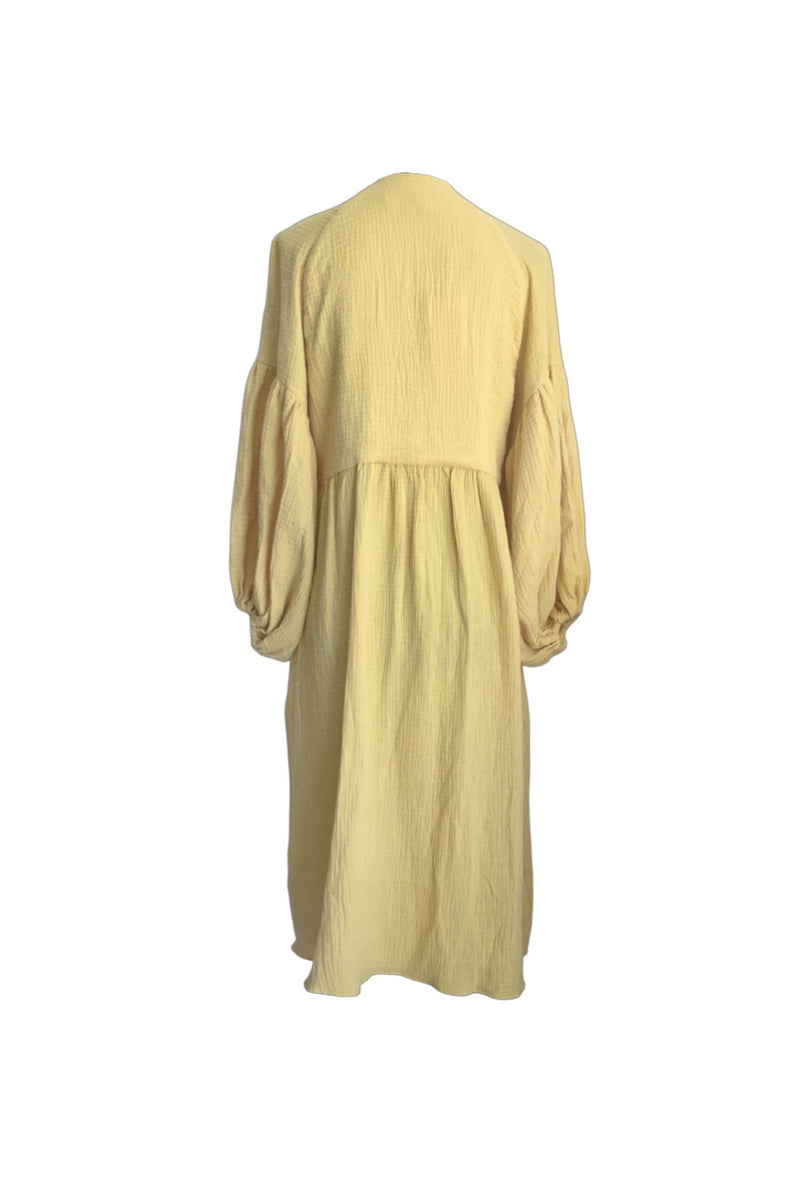 Asha Eleven Funzi Yellow Cotton Dress