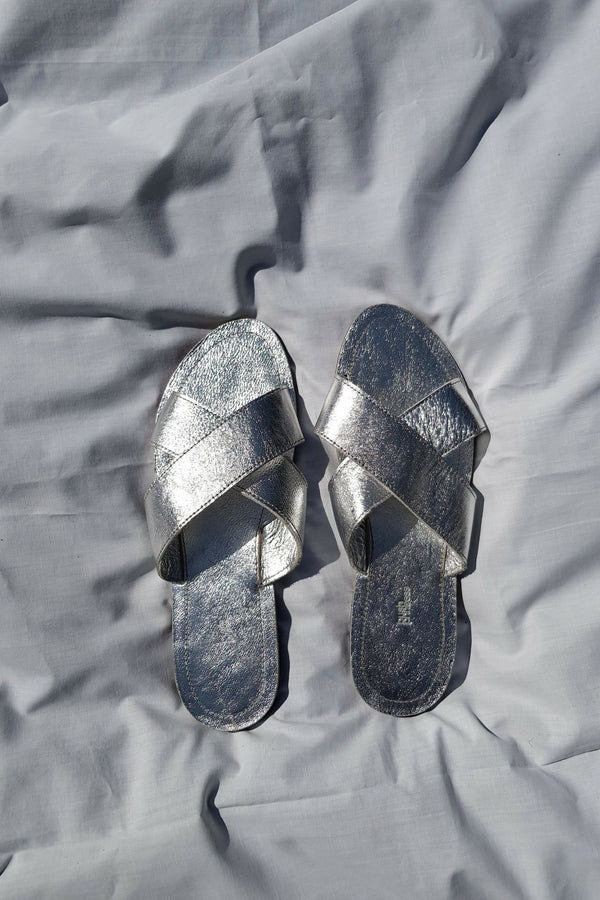 Silver Cross Sandals