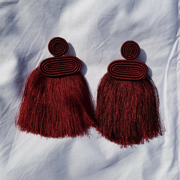 Woolen earrings sale