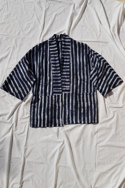 Lokol jacket made from striped batik fabric in Kenya