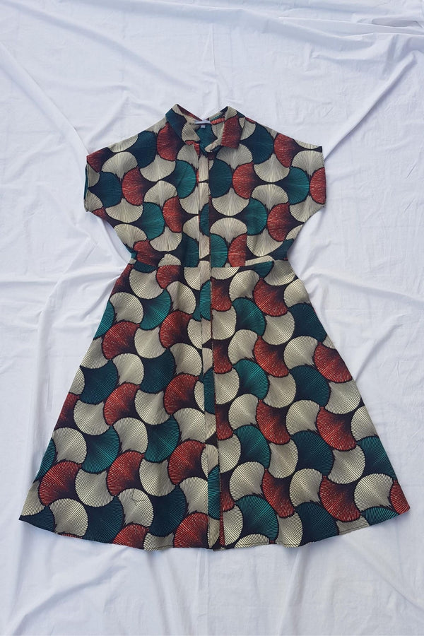 Lokol Shirt Dress Made in Kenya Ankara Print