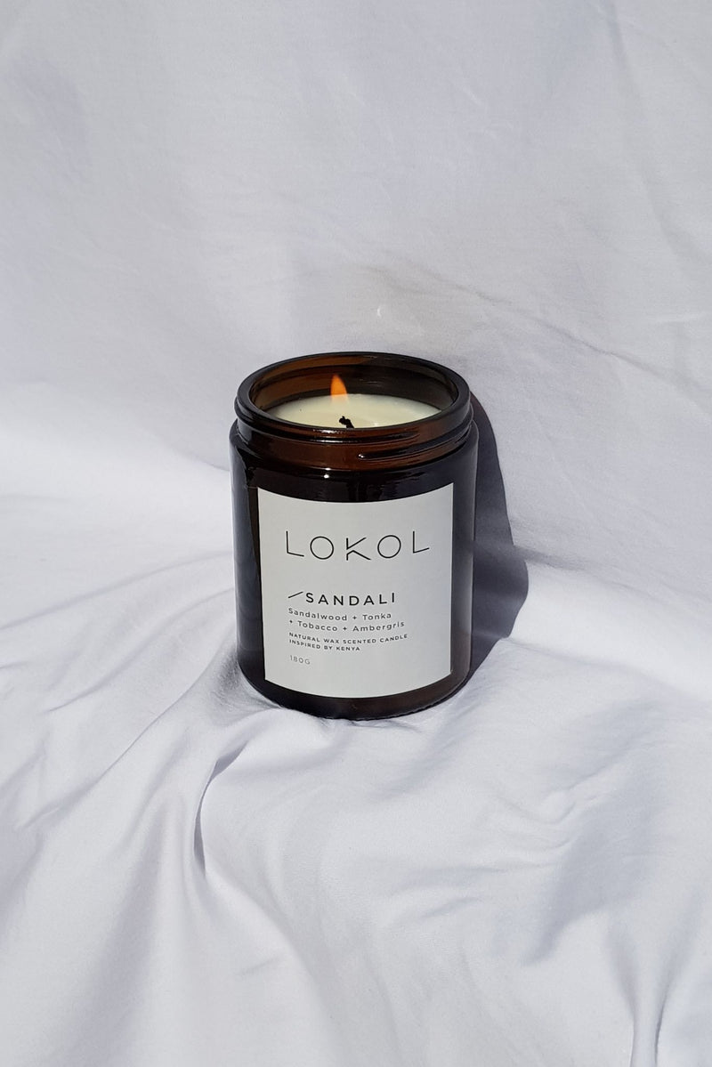 Sandali Natural Wax Candle by Lokol