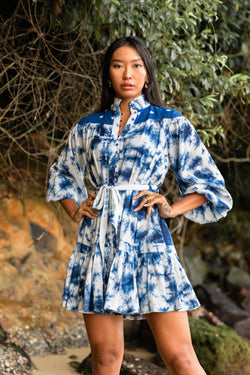 Maisha Concept Bijalee Blue Tie Dyed Dress