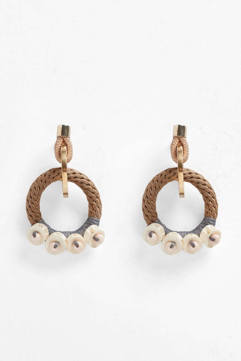 Pichulik Bindu Rope Hoop Earrings for Ichyulu