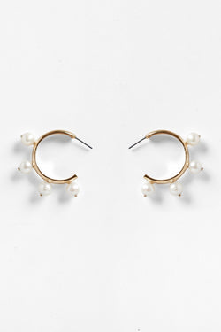 Pichulik Pearl Hoop Earrings for Ichyulu