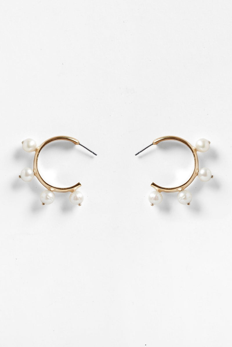 Pichulik Pearl Hoop Earrings for Ichyulu