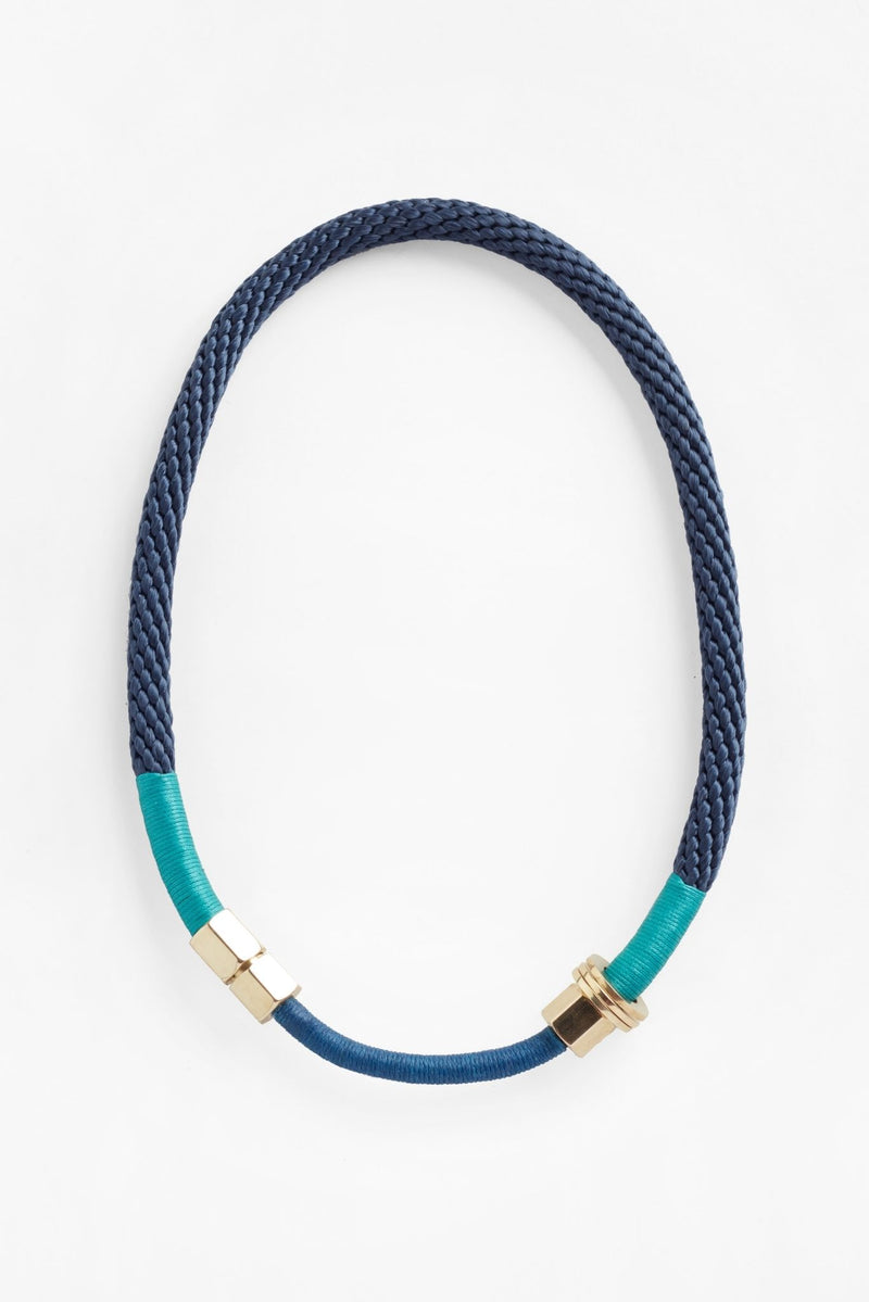 Pichulik Navy Blue Rope Necklace