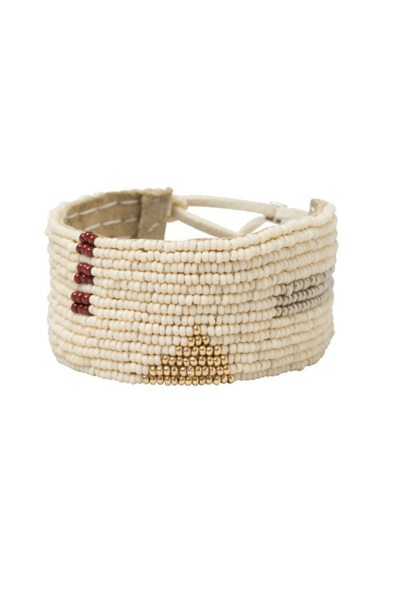 Beaded bracelet handmade in Tanzania by Sidai Designs