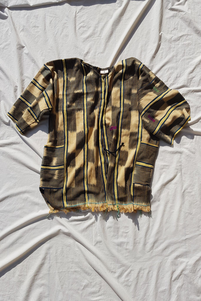 Threaded Tribes Yellow Baule Cloak for Ichyulu